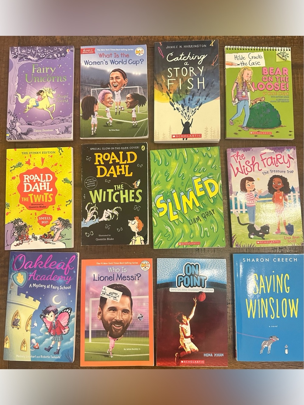 Children's 12 Book Lot - Assorted Elementary/Middle-Grade Books